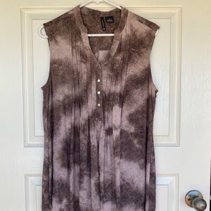 Sleeveless Button Top